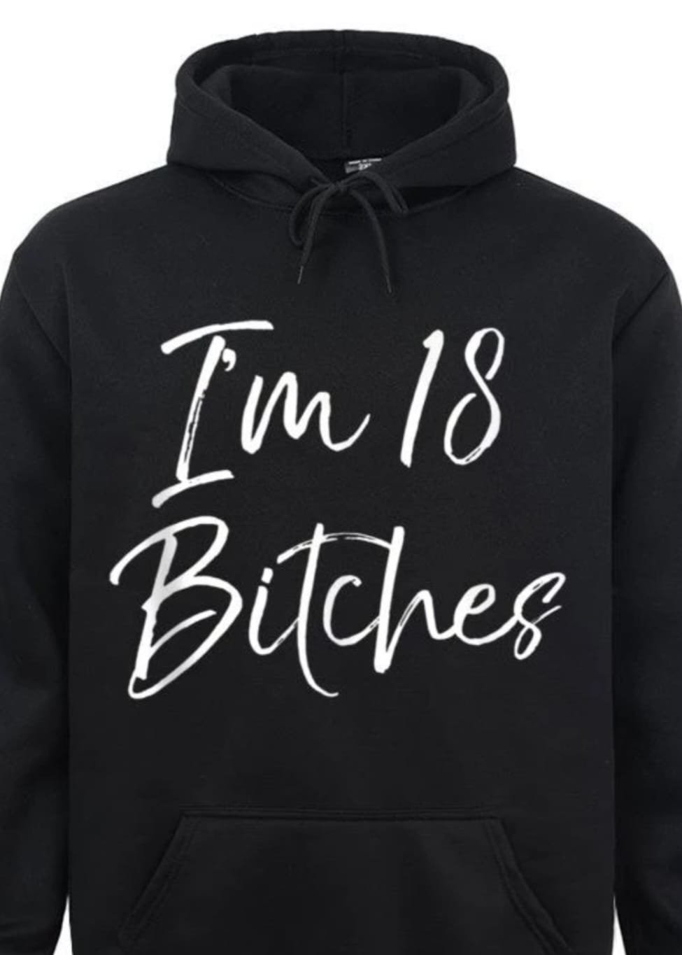 Geburtstagshoodie "18 B*tches"