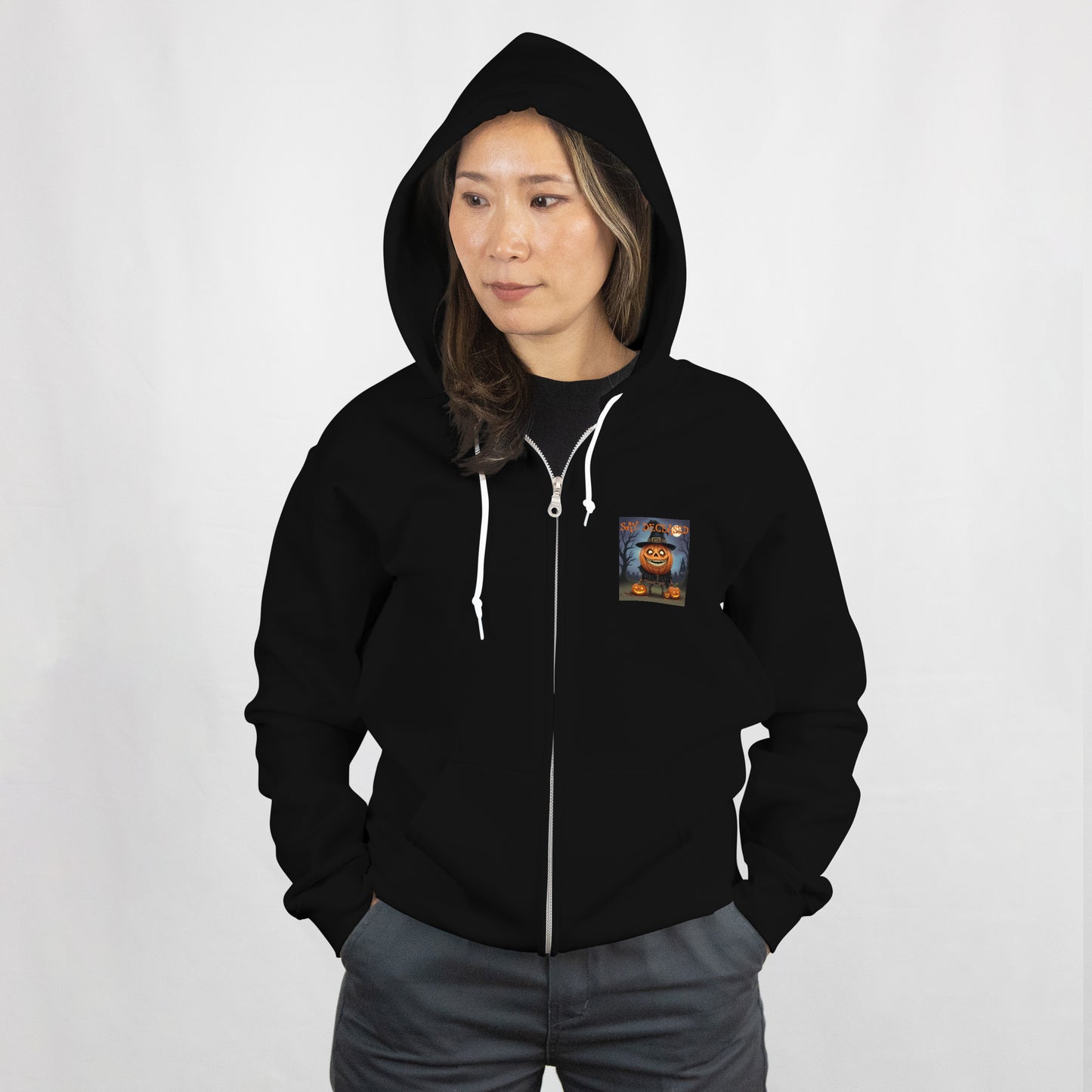 🎃 Halloween Kollektion „Say: Deceased“ – Unisex Sweatjacken 👻