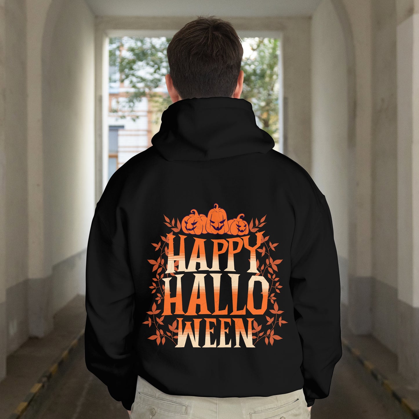 🎃 Halloween Hoodie – Happy Halloween Edition 👻